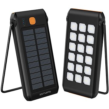 E-shop 4smarts Solar TitanPack Flex 10000mAh with Stand and Flashlight black / orange
