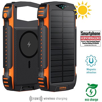 E-shop 4smarts Solar Rugged TitanPack UltiMag 20000mAh black