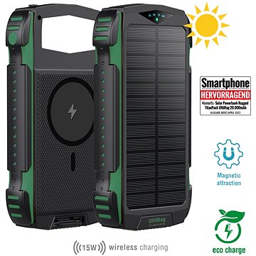 E-shop 4smarts Solar Rugged TitanPack UltiMag 20000mAh green