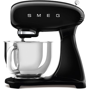 E-shop SMEG 50's Retro Style Küchenmaschine 4,8 Liter - Schwarz mit Edelstahlschüssel