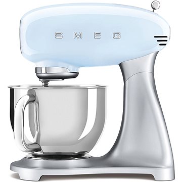 E-shop Küchenmaschine SMEG 50's Retro Style 4,8 Liter - Pastellblau mit Edelstahlsockel