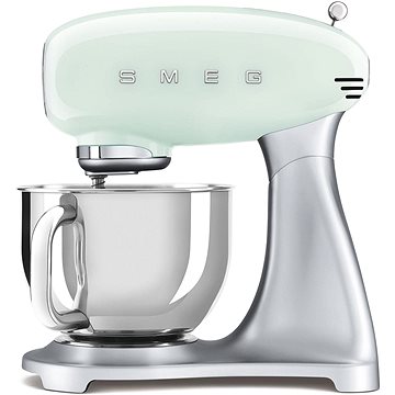 E-shop Küchenmaschine SMEG 50's Retro Style 4,8 Liter - Pastellgrün mit Edelstahlsockel