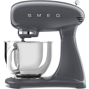 E-shop SMEG 50's Retro Style Küchenmaschine 4,8 Liter - Grau mit Edelstahlschüssel