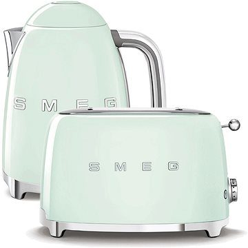 E-shop SMEG 50's Retro Style 1,7l pastellgrüner Wasserkocher + SMEG 50's Retro Style 2 Toaster