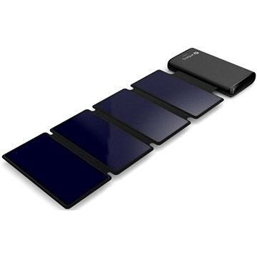 E-shop Sandberg Solar 4-Panel Powerbank 25000 mAh - Solarladegerät - schwarz