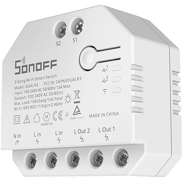 E-shop Sonoff DUALR3 2-Gang Wi-Fi Smart Switch