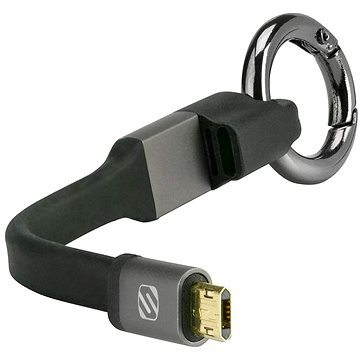 Scosche 2v1 karabina s oboustranným USB-microUSB kabelem