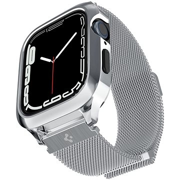Spigen Metal Fit Pro Silver Apple Watch 8/7 45mm