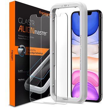 E-shop Spigen Align Glas.tR 2er Pack iPhone 11 / XR