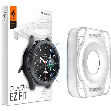 Spigen Glas tR EZ Fit 2 Pack Samsung Galaxy Watch 4 Classic 46mm
