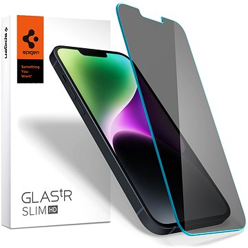 E-shop Spigen tR Slim HD Anti-Glare/Privacy Schutzglas für das iPhone 14 / iPhone 13 Pro / iPhone 13 - 1 Stück