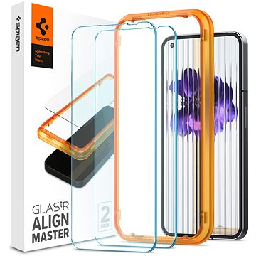 E-shop Spigen Glass AlignMaster 2 Pack Clear für Nothing Phone (1)