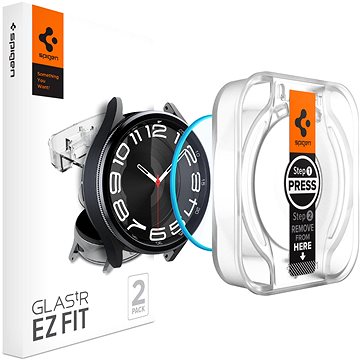 E-shop Spigen Glass tR EZ Fit 2 Pack Samsung Galaxy Watch6 Classic 43mm