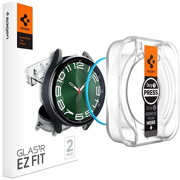 E-shop Spigen Glass tR EZ Fit 2 Pack Samsung Galaxy Watch6 Classic 47mm