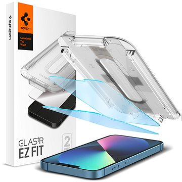 E-shop Spigen Glass tR EZ Fit 2 Pack Transparency Sensor Open iPhone 14 Plus/13 Pro Max