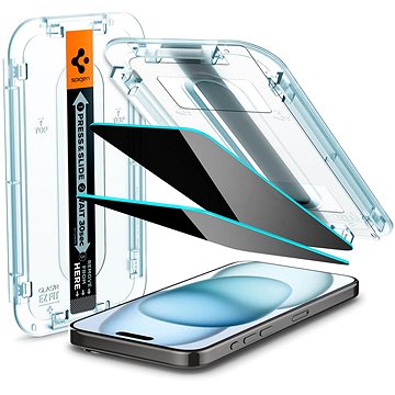 E-shop Spigen Glass tR EZ Fit HD Privacy 1 Pack iPhone 15