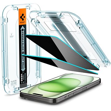 E-shop Spigen Glass tR EZ Fit HD Privacy 1 Pack iPhone 15 Plus