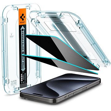 E-shop Spigen Glass tR EZ Fit HD Privacy 1 Pack iPhone 15 Pro