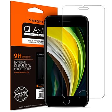 E-shop Spigen Glas.tR SLIM HD 1 Pack iPhone SE 2022/SE 2020/8/7