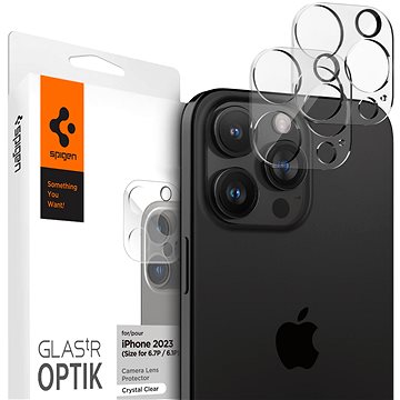 E-shop Spigen Glass tR Optik 2 Pack Crystal Clear iPhone 15 Pro/15 Pro Max/iPhone 14 Pro/14 Pro Max