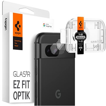 E-shop Spigen Glass tR EZ Fit Optik 2 Pack Crystal Clear Google Pixel 8a