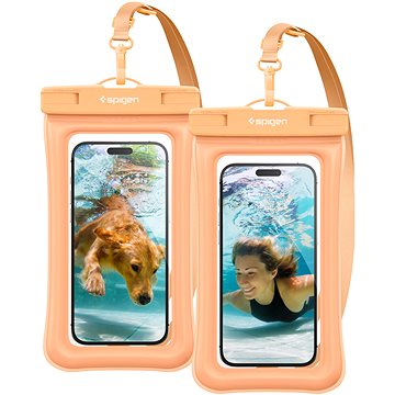 E-shop Spigen Aqua Shield WaterProof Floating Case A610 2 Pack Apricot