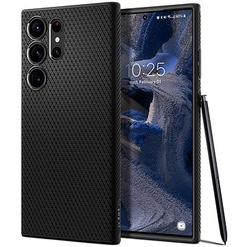 E-shop Spigen Liquid Air Black Cover für Samsung Galaxy S23 Ultra