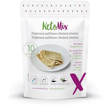 KetoMix Proteinová pažitkovo-cibulová omeleta 250g (10 porcí)