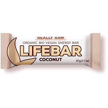 Lifefood Lifebar RAW BIO 47 g, kokosová