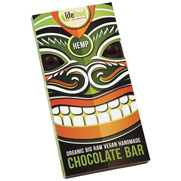 Lifefood Čokoláda velká s konopným semínkem BIO RAW