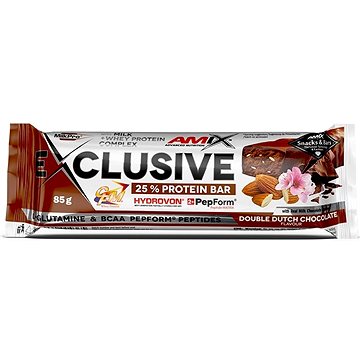 Amix Nutrition Exclusive Protein Bar, 85g, Double Dutch Chocolate