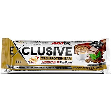 Amix Nutrition Exclusive Protein Bar, 85g, Mocha-Choco-Coffee