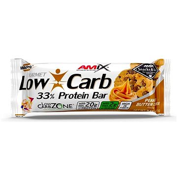 Amix Nutrition Low-Carb 33% Protein Bar, 60g, Peanut Butter Cookies