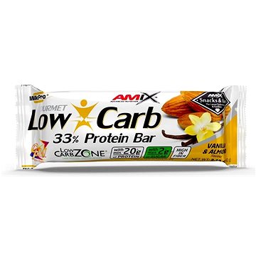 Amix Nutrition Low-Carb 33% Protein Bar, 60g, Vanilla-Almond