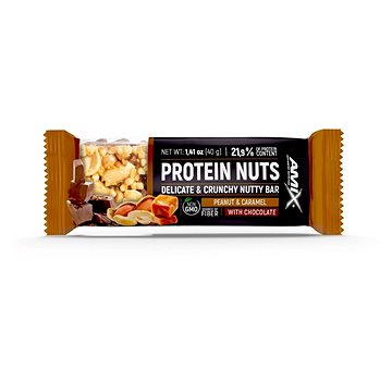Amix Nutrition Protein Nuts Bar, 40g, Peanut, Caramel