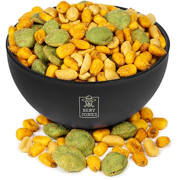E-shop Bery Jones Salty Mix - Erdnüsse mit Wasabi und Mais 500 g