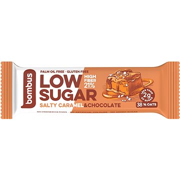 BOMBUS Low Sugar 40g, Salty Caramel&Chocolate
