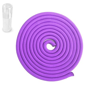 SEDCO Gymnastické bavlněné švihadlo 3m - PVC Tuba, fialová