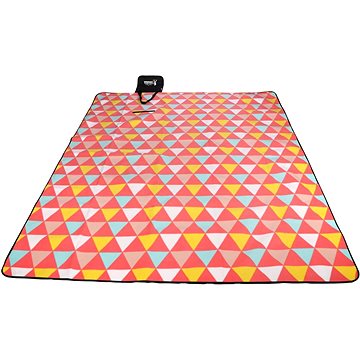 Royokamp pikniková deka 250 × 200 cm s ALU potahem trojúhelníky