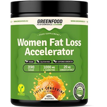 GreenFood Nutrition Performance Women Fat Loss Accelerator Juicy tangerine 420g