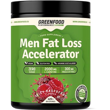 GreenFood Nutrition Performance Mens Fat Loss Accelerator Juicy raspberry 420g