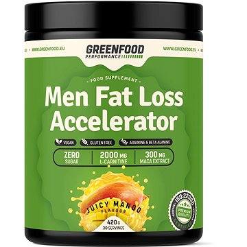 GreenFood Nutrition Performance Mens Fat Loss Accelerator Juicy mango 420g