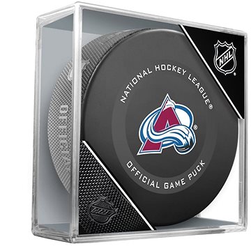InGlasCo NHL Official Game Puck, 1 ks, Colorado Avalanche