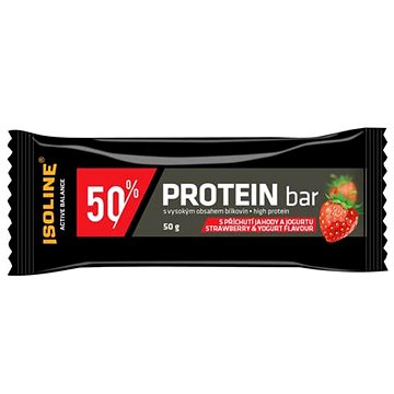 Isoline Protein bar 50 % Jahoda jogurt 50 g