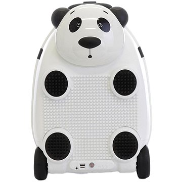 Dětský kufr na dálkové ovládání s mikrofonem (Panda-bíla), PD Toys 3707, 46 x 33,5 x 30,5cm