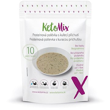 KetoMix Proteinová polévka s kuřecí příchutí 250 g (10 porcí)