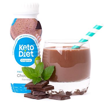 KetoDiet Proteinový drink - příchuť čokoláda (250 ml - 1 porce)