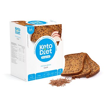 KetoDiet Proteinový chléb - tmavý (7 porcí)