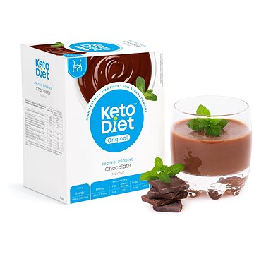 KetoDiet Proteinový pudink - příchuť čokoláda (7 porcí)