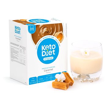 KetoDiet Proteinový pudink - příchuť karamel (7 porcí)